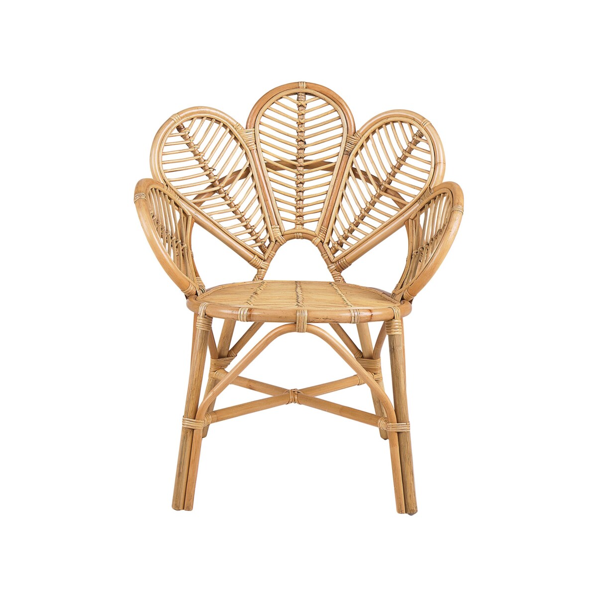 Zestaw 2 foteli paw rattanowy naturalny FLORENTINE II