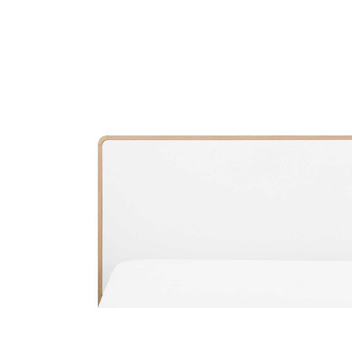 Łóżko LED 160 x 200 cm jasne drewno SERRIS