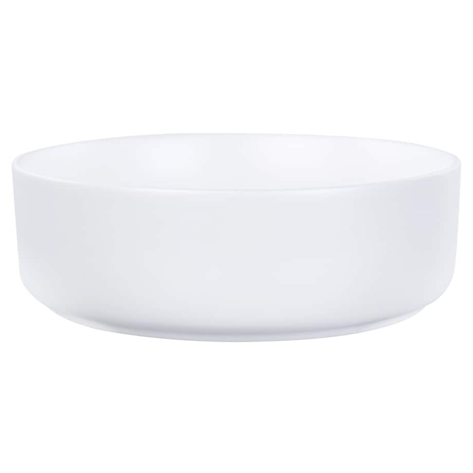 Umywalka nablatowa CALIG Złamana biel ⌀ 36 cm Ceramika
