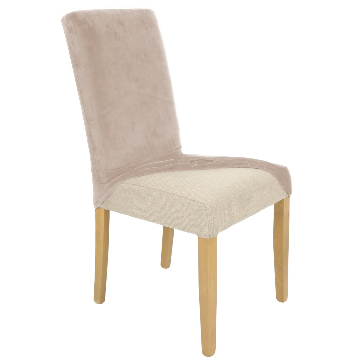 POKROWIEC NA KRZESŁO CHŁODNY BEŻ WELUR ELASTYCZNY [21WE]