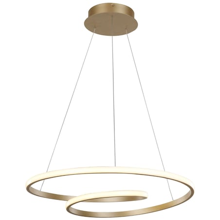 Lampa wisząca CAPITA MD17011011-1A GOLD Italux metalowa OPRAWA zwis LED 60W 3000K spirala złota