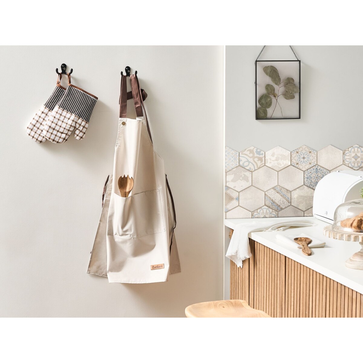 Zestaw tekstyliów kuchennych LACTUCA Beżowy