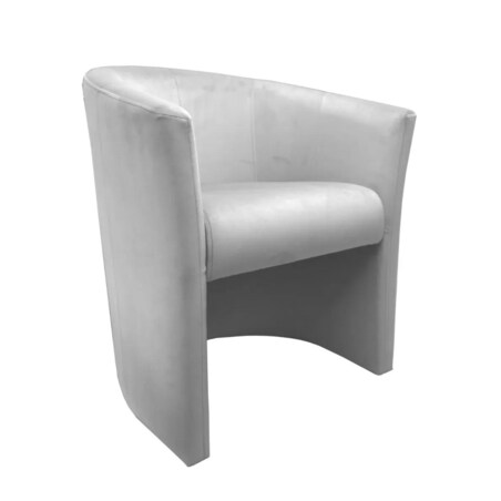 Fotel MAROS VELVET jasno szary