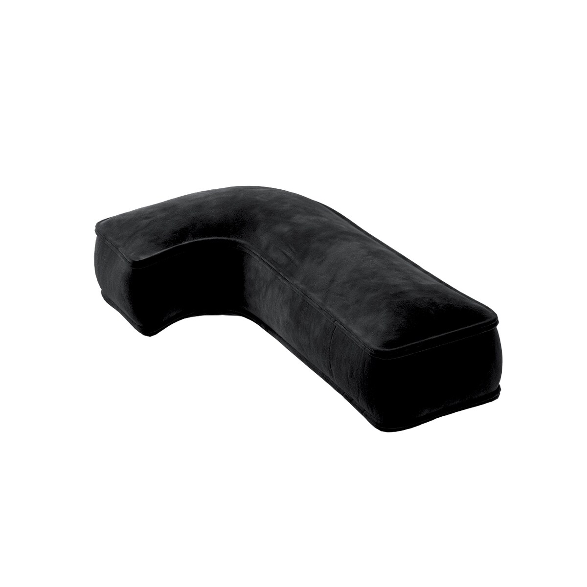 Poduszka literka J, głęboka czerń, 35x40cm, Posh Velvet