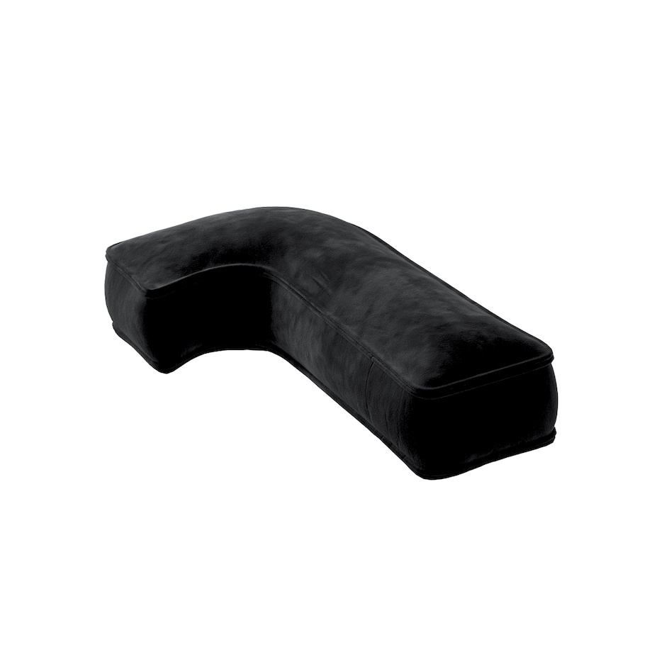 Poduszka literka J, głęboka czerń, 35x40cm, Posh Velvet