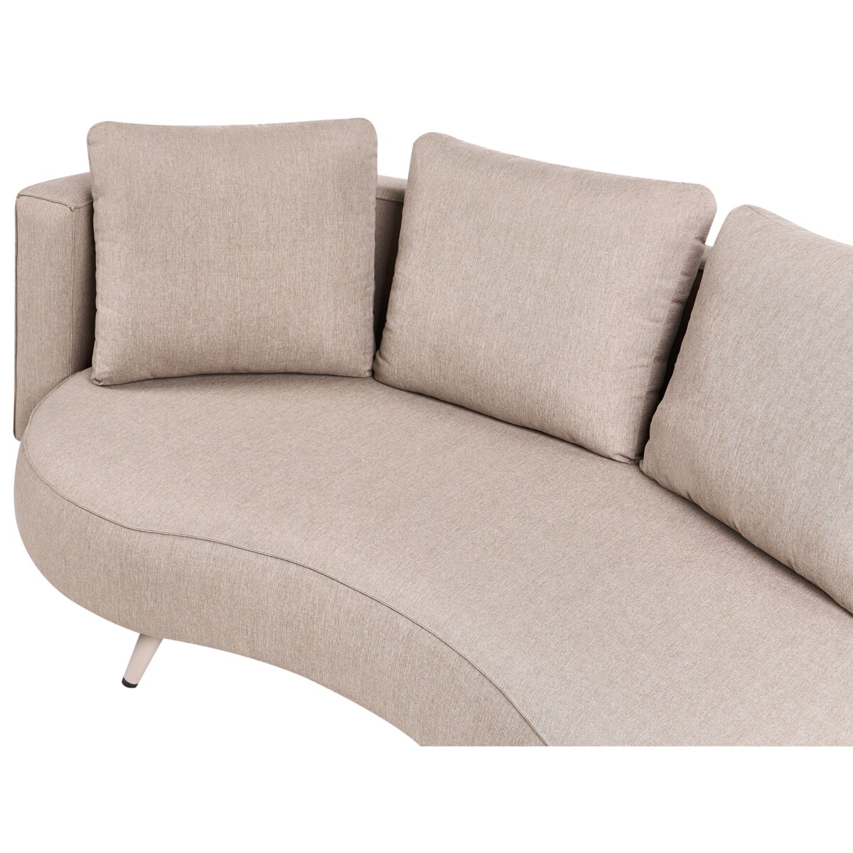 Sofa ogrodowa dla 3 osób PARORI Prawostronny Beżowy