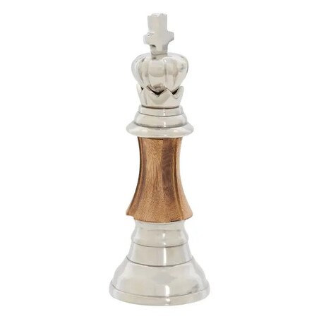 Figura szachowa, mango i aluminium, Johan, wys. 25 cm
