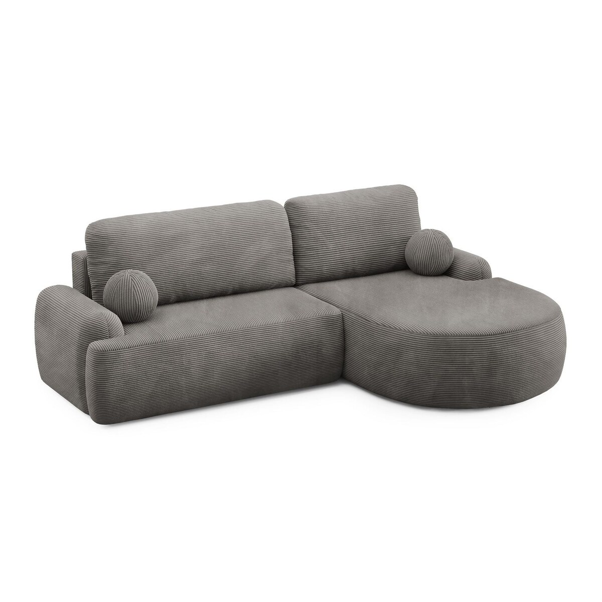 Zaokrąglony narożnik CLEO II z funkcją spania, wersja prawa, Poso 115