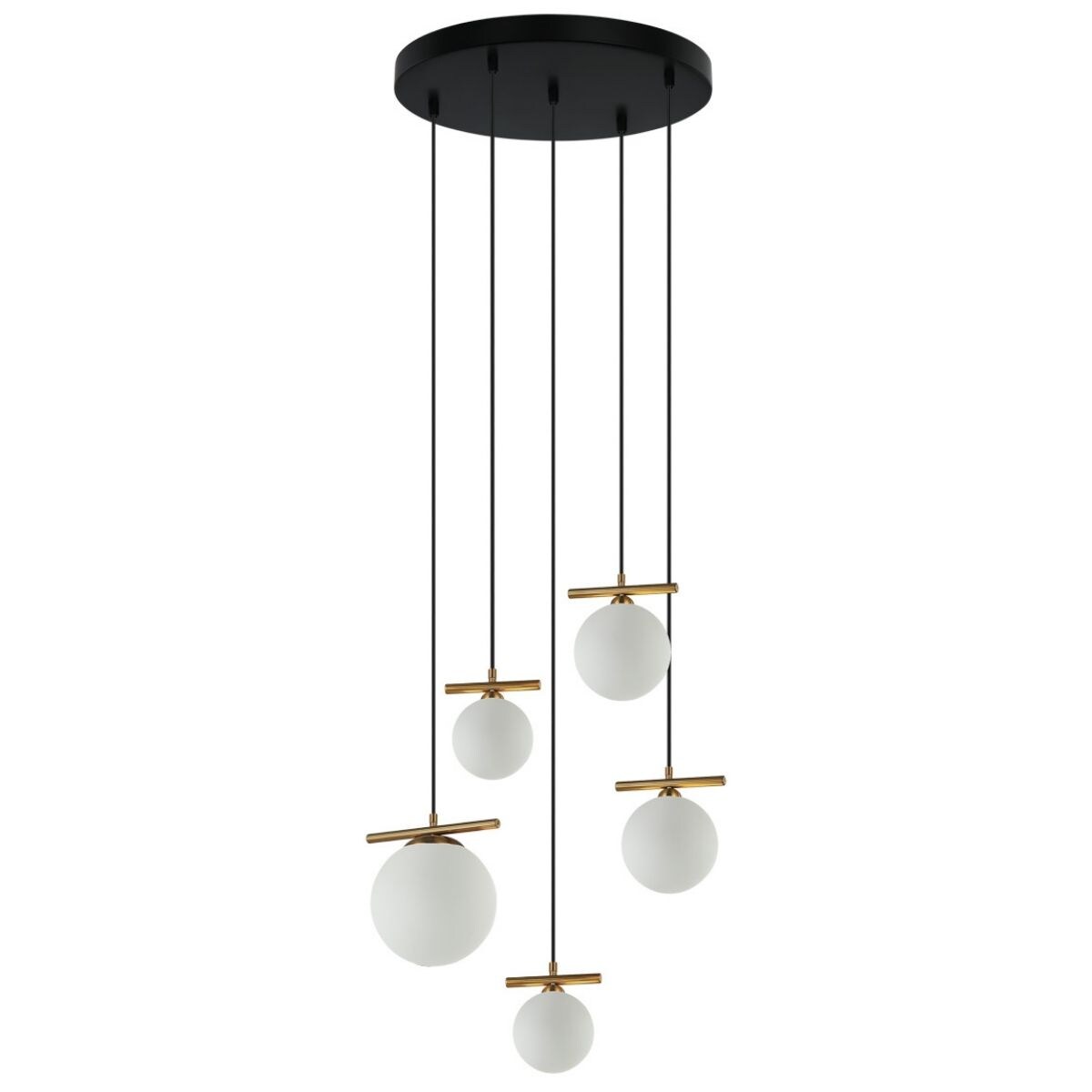 Lampa wisząca do salonu Merseta PND-463325A-BRO+W Italux kaskada antyczny brąz