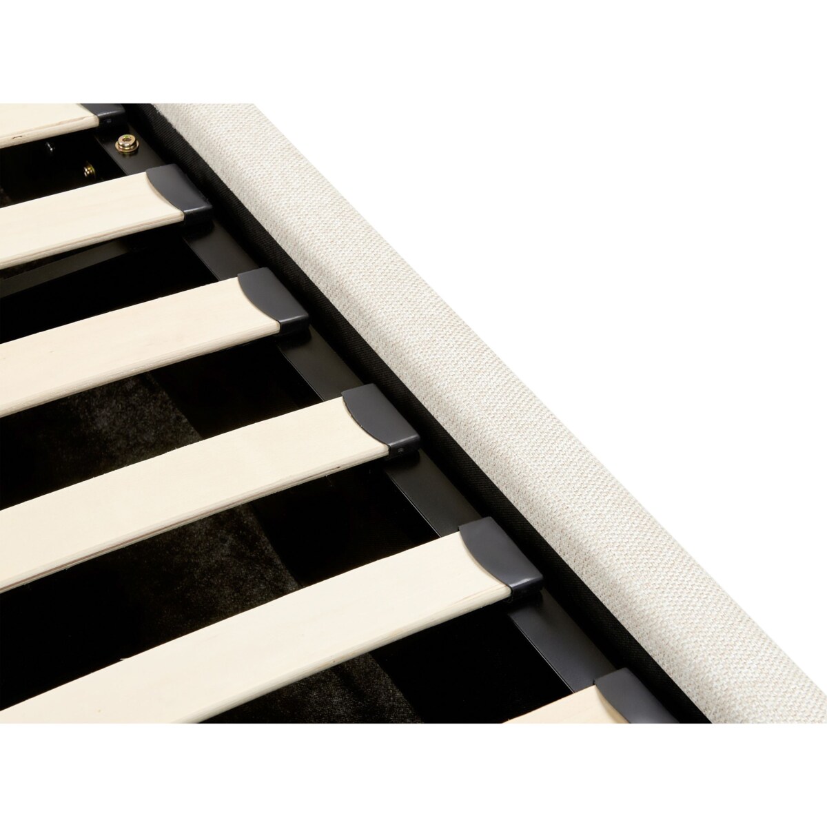 Łóżko z pojemnikiem ANET 90 x 200 cm Beżowy