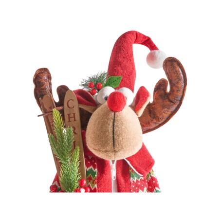 Zestaw 2 dekoracji świątecznych ULDALSANA Renifer 66-95 cm Kolorowy