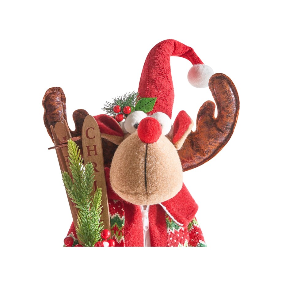Zestaw 2 dekoracji świątecznych ULDALSANA Renifer 66-95 cm Kolorowy