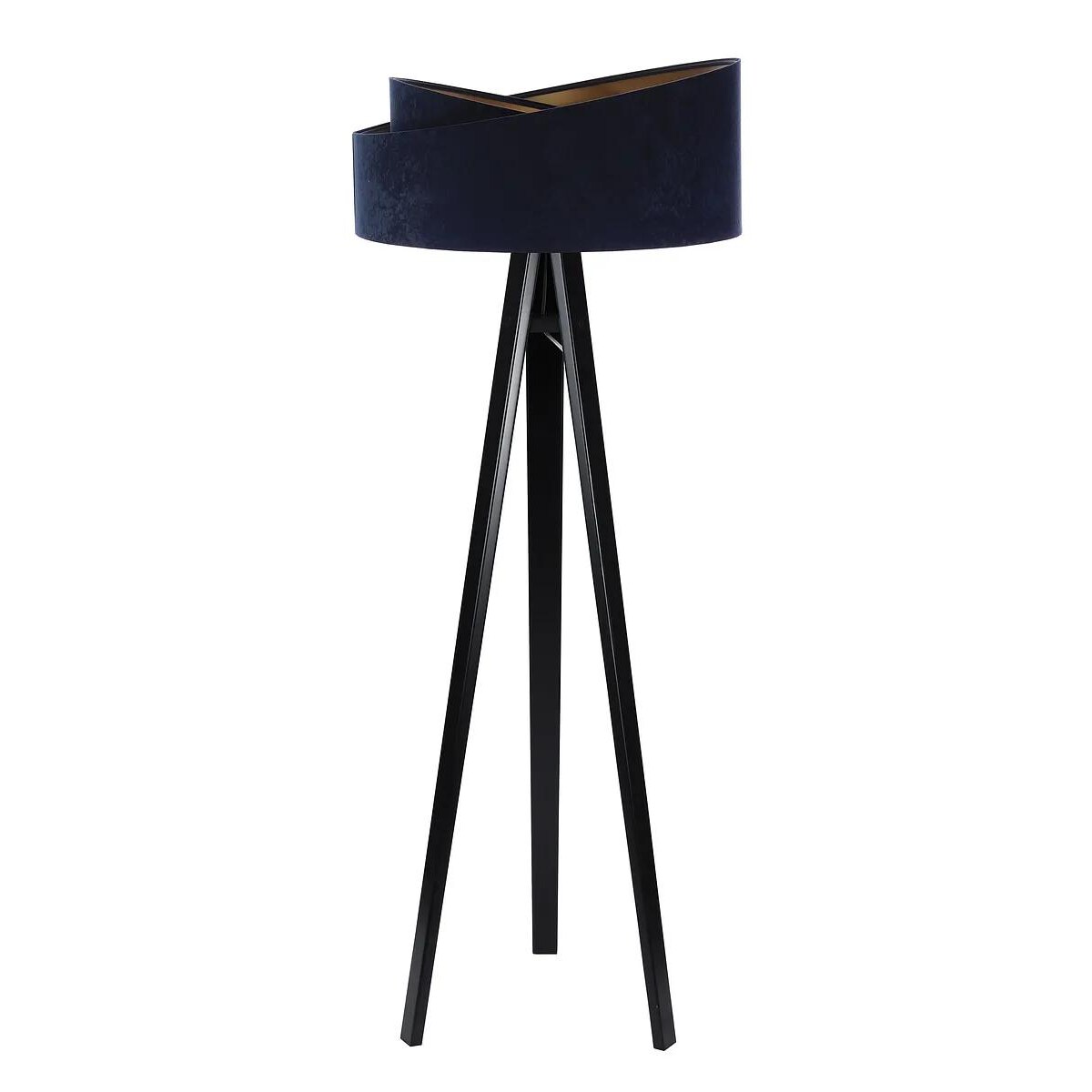 Lampa stojąca GEMSTONE granatowa/złota/czarna