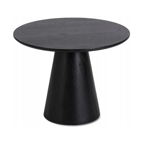 Stolik Kawowy Okrągły Czarny Mały Nowoczesny Mała Okrągła Ława CASSANDER