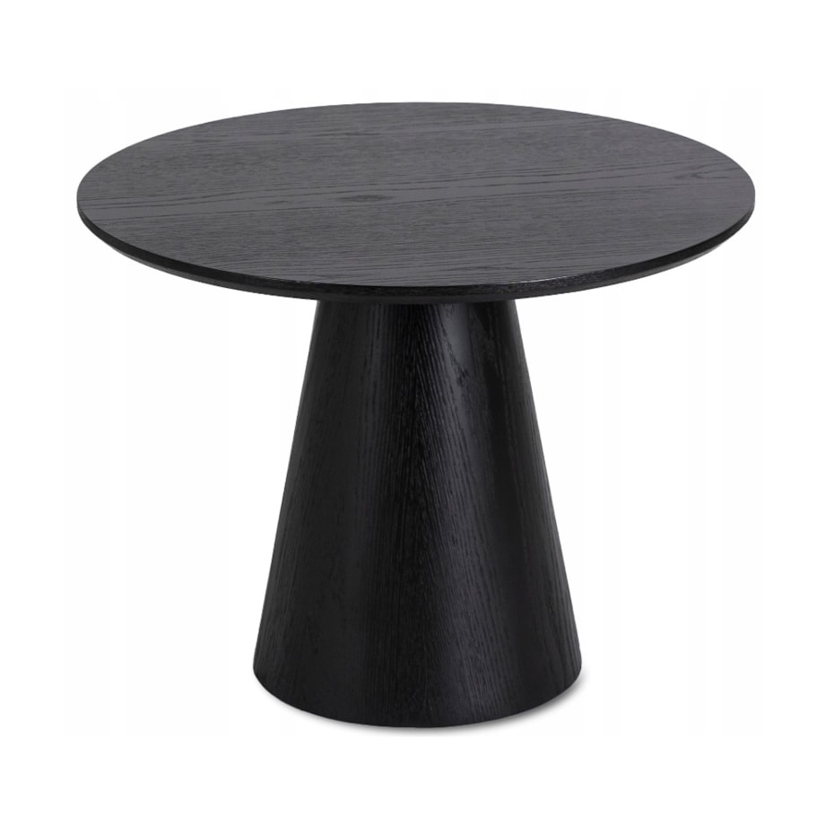 Stolik Kawowy Okrągły Czarny Mały Nowoczesny Mała Okrągła Ława CASSANDER