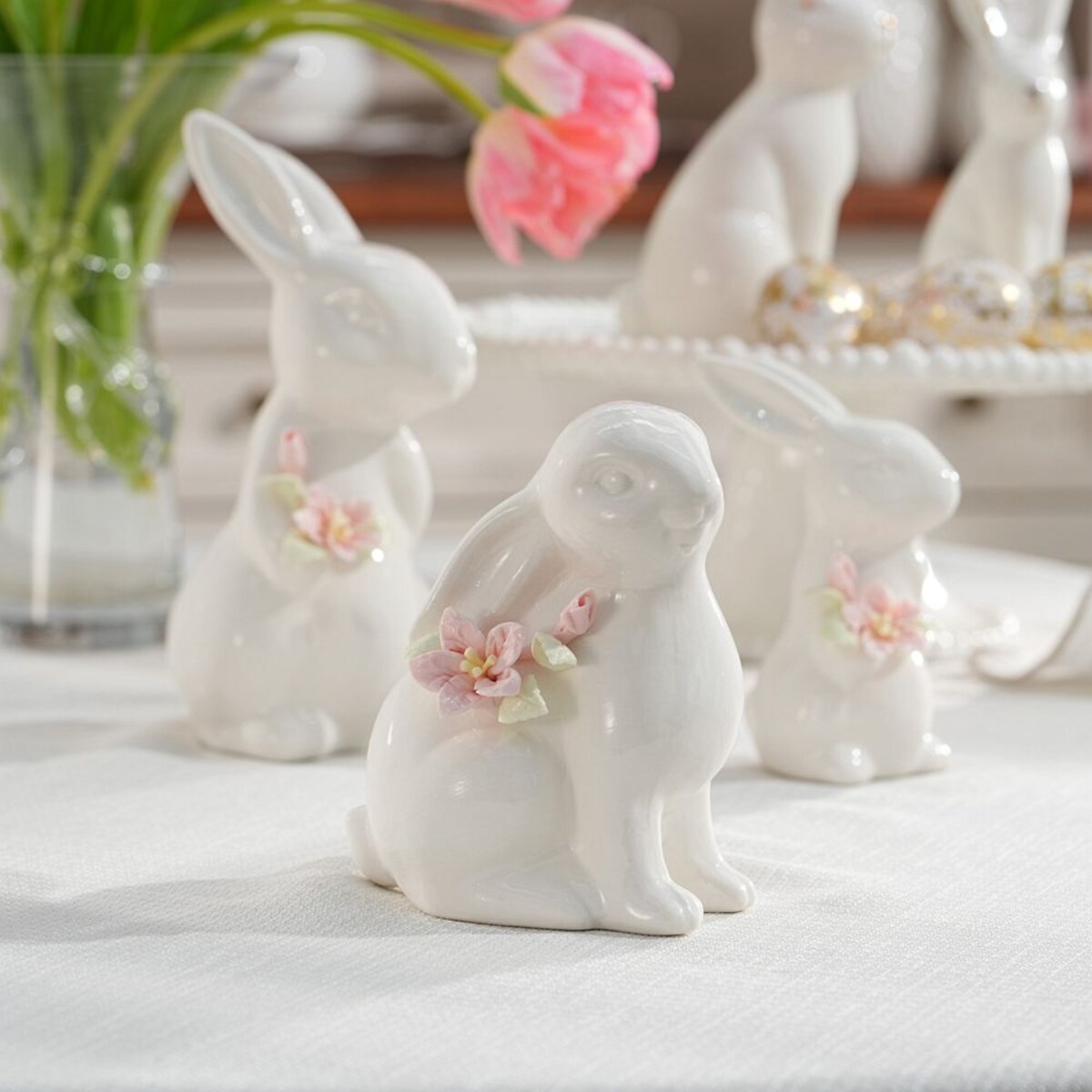 VILLA ITALIA Zajączek porcelanowy 12,5 cm LAURA