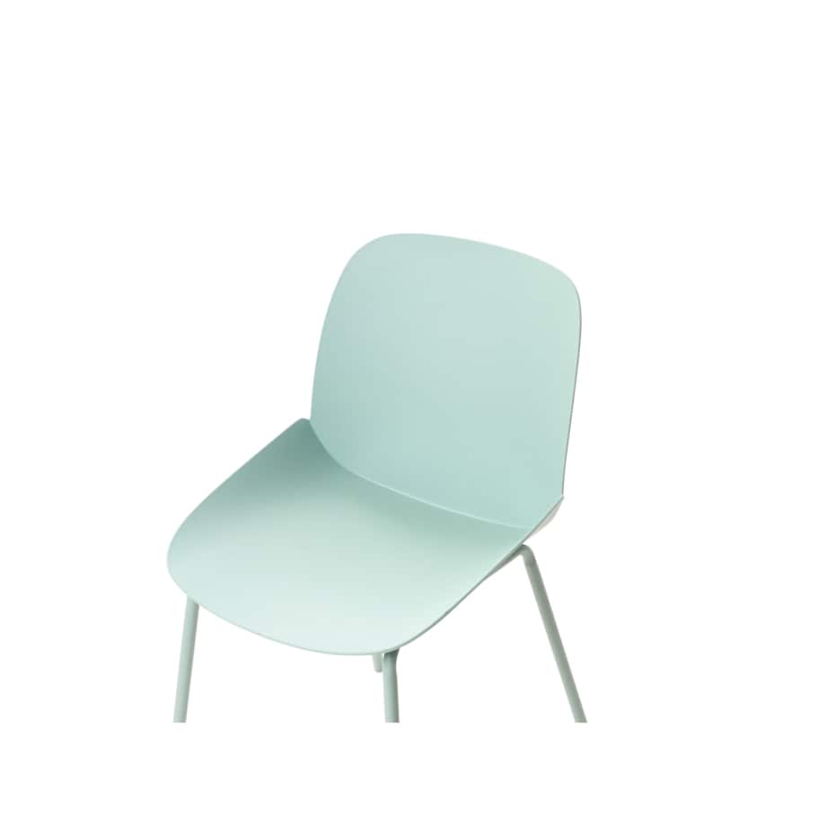 Zestaw 2 krzeseł do jadalni miętowy MILACA