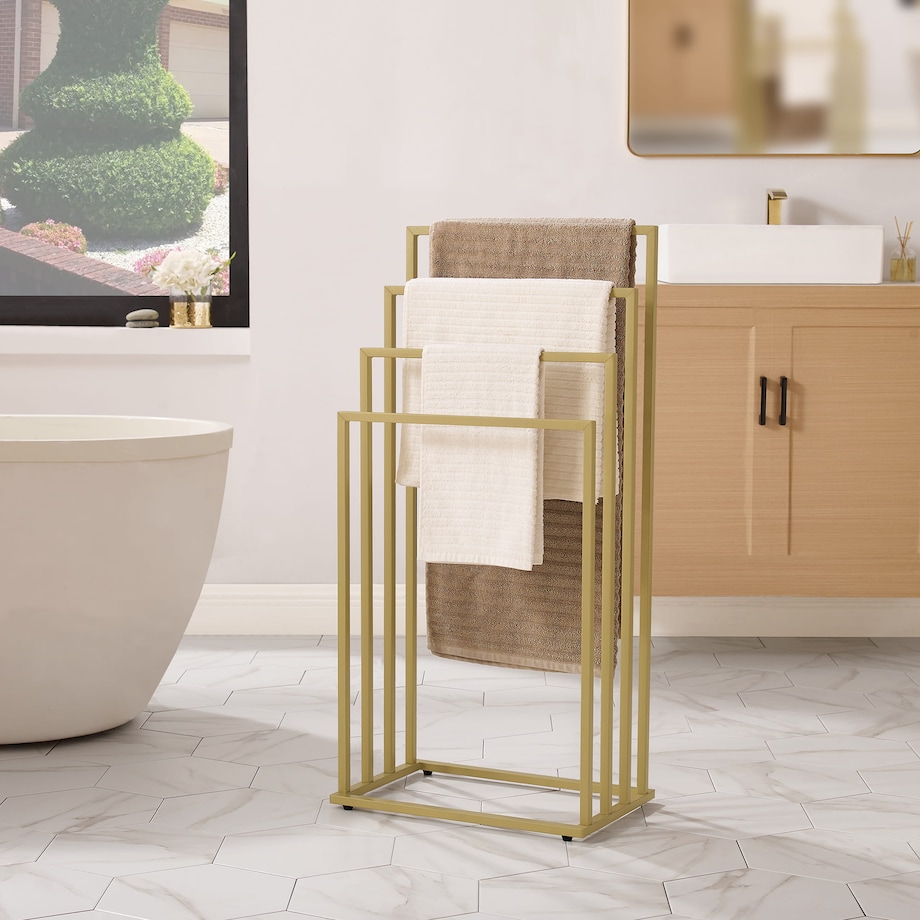 Stojak Na Ręczniki 4 Szczeble 45X29X93,5 Cm