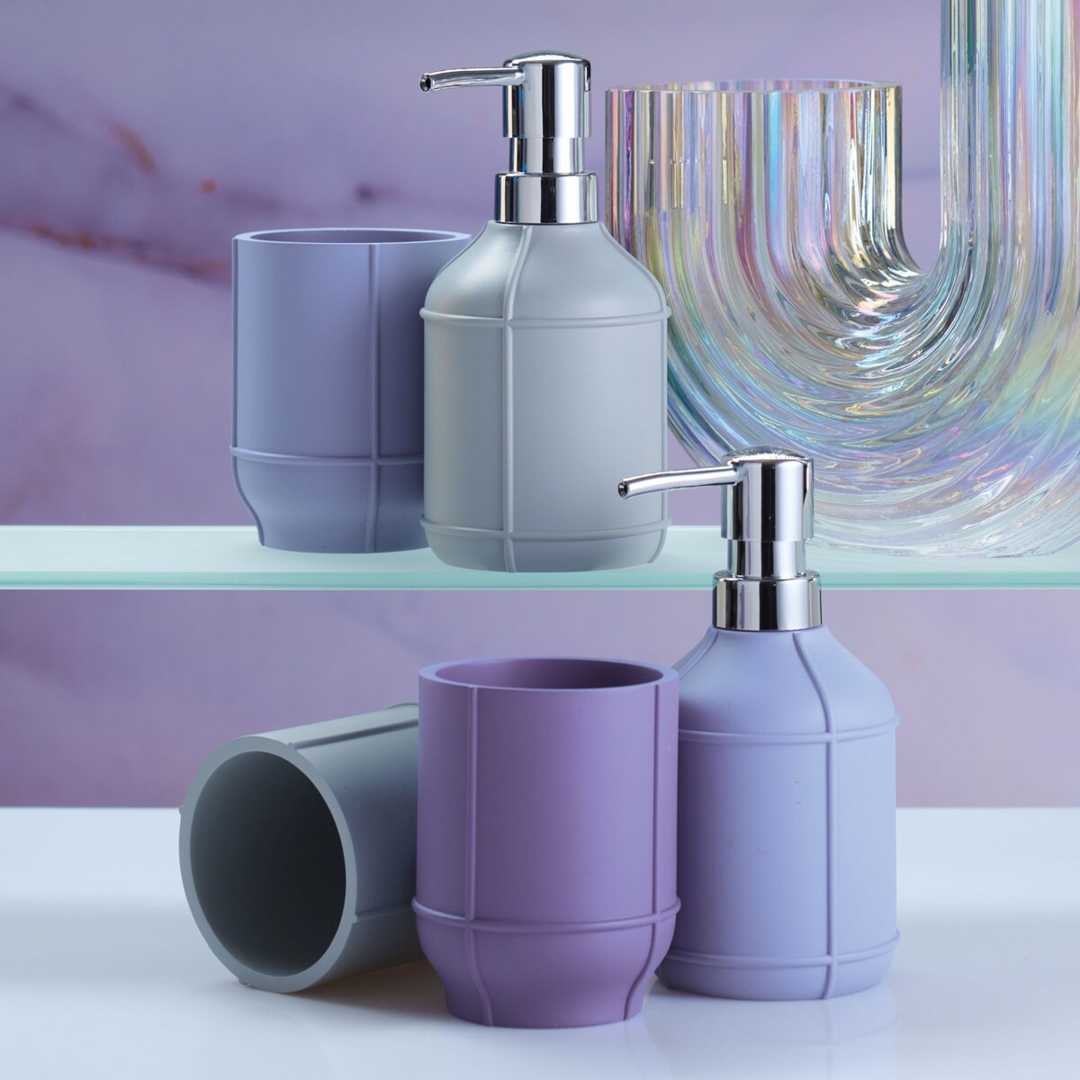 Kleine Wolke Adona Kubek łazienkowy Fioletowy