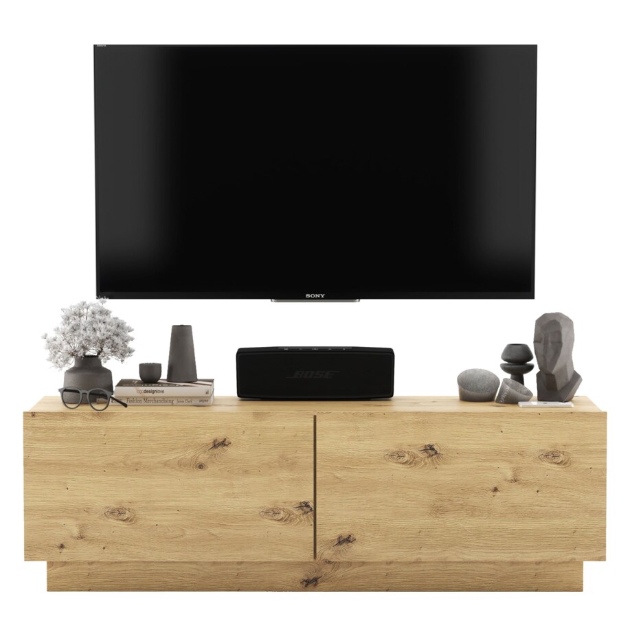 Szafka RTV Komoda Loft Industrialna stojąca / wisząca Dąb Artisan Mat 120 cm