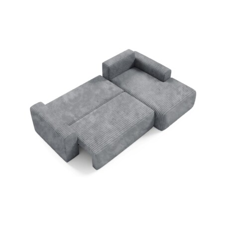 Narożnik SONTII z funkcją spania gruby sztruks Kolor: TILIA 90