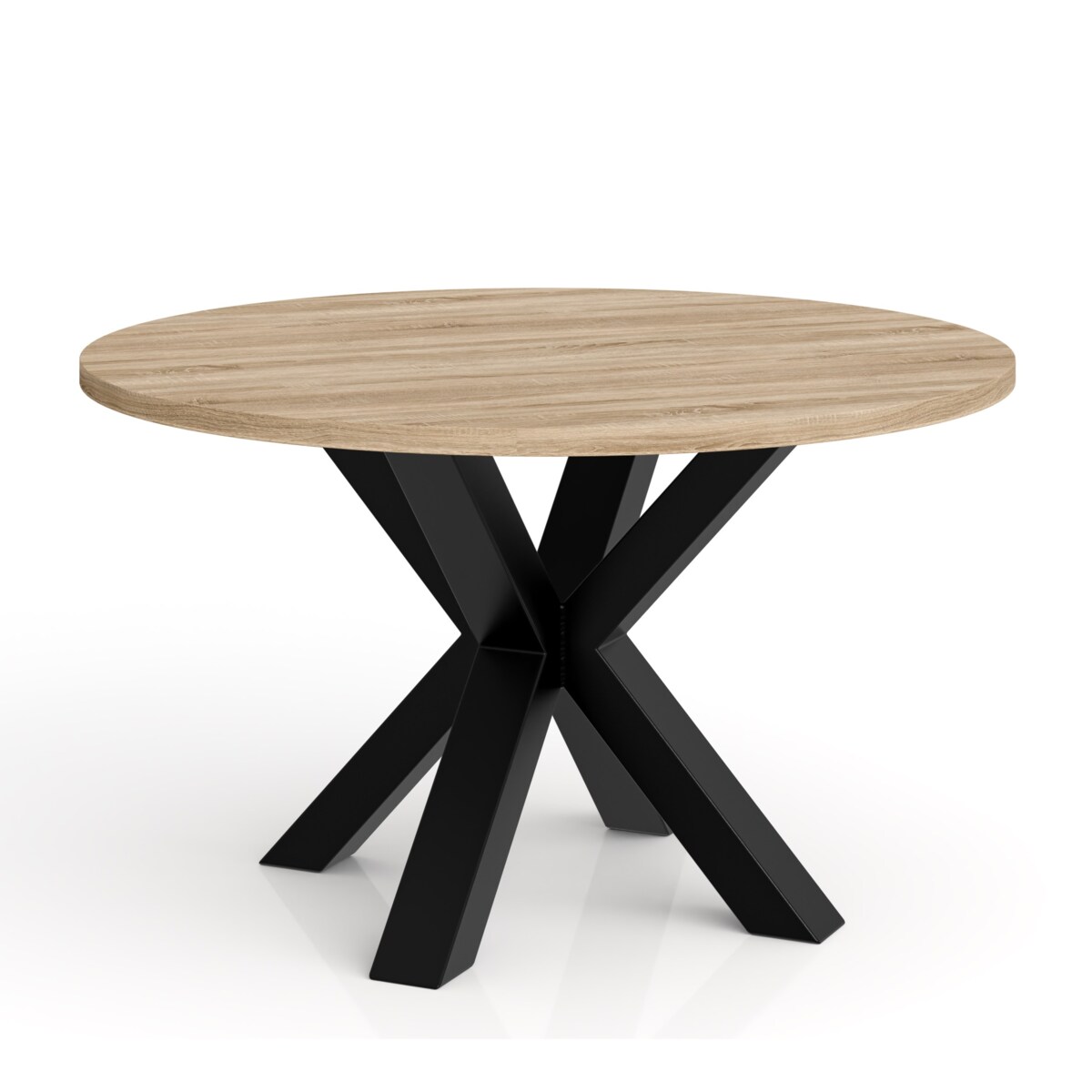 Okrągły stolik kawowy NEO średnica blatu 58 cm - dąb sonoma