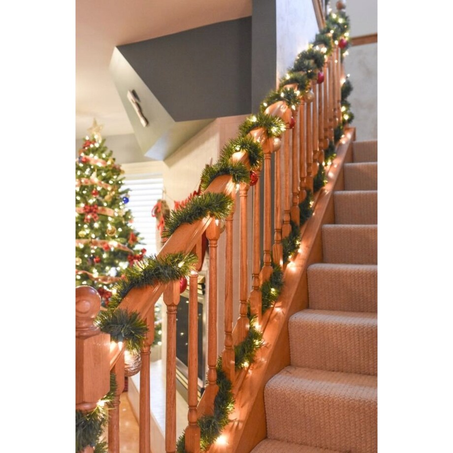 10x GIRLANDA SZTUCZNA ZIELONA CHOINKOWA ŚWIĄTECZNA