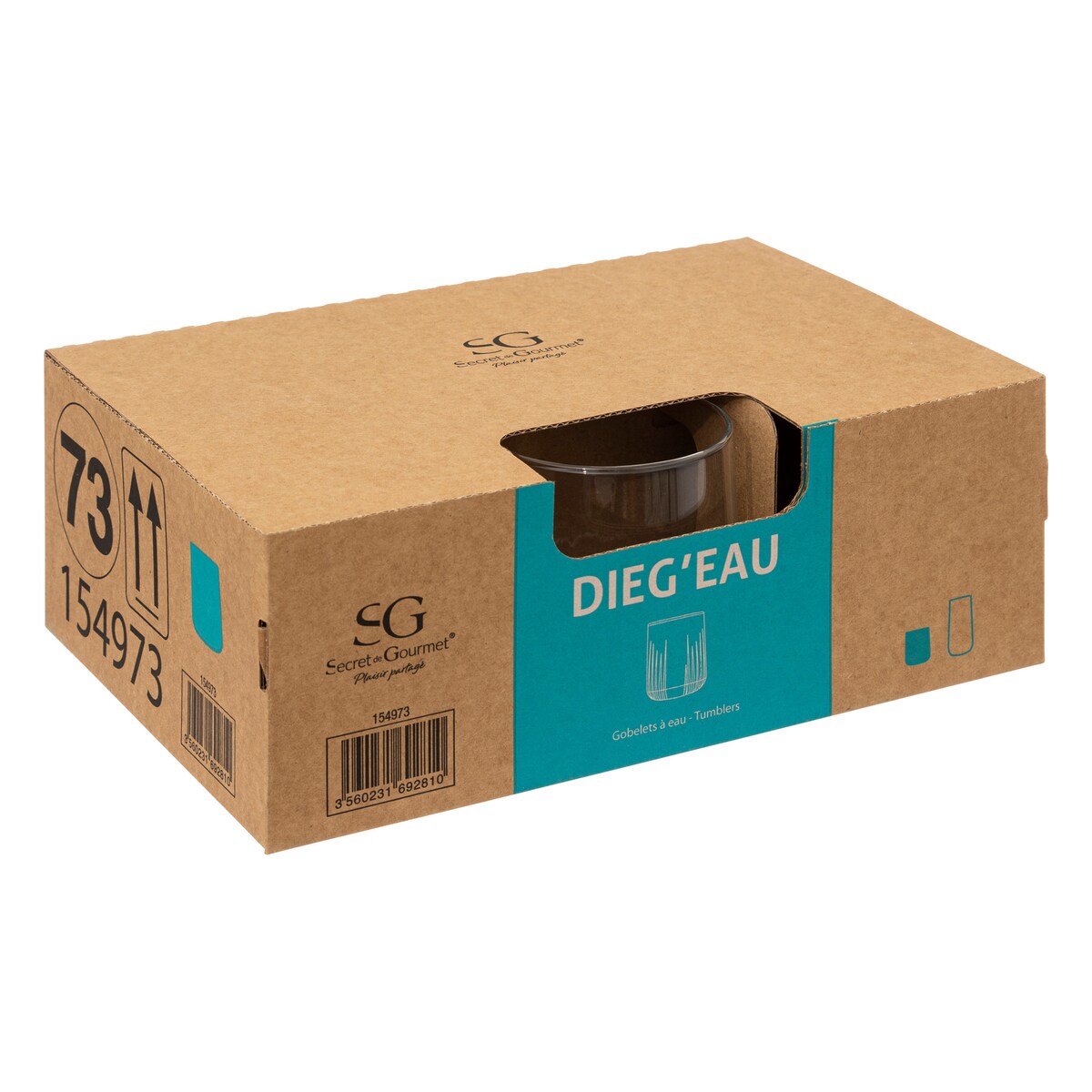 Szklanki niskie Dieg'eau, 6 sztuk x 310 ml