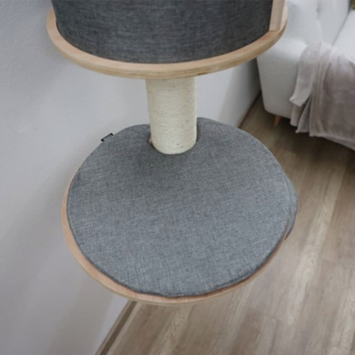 Kerbl Drapak dla kota naścienny Dolmit Tofana, szary, 168 cm, 81540