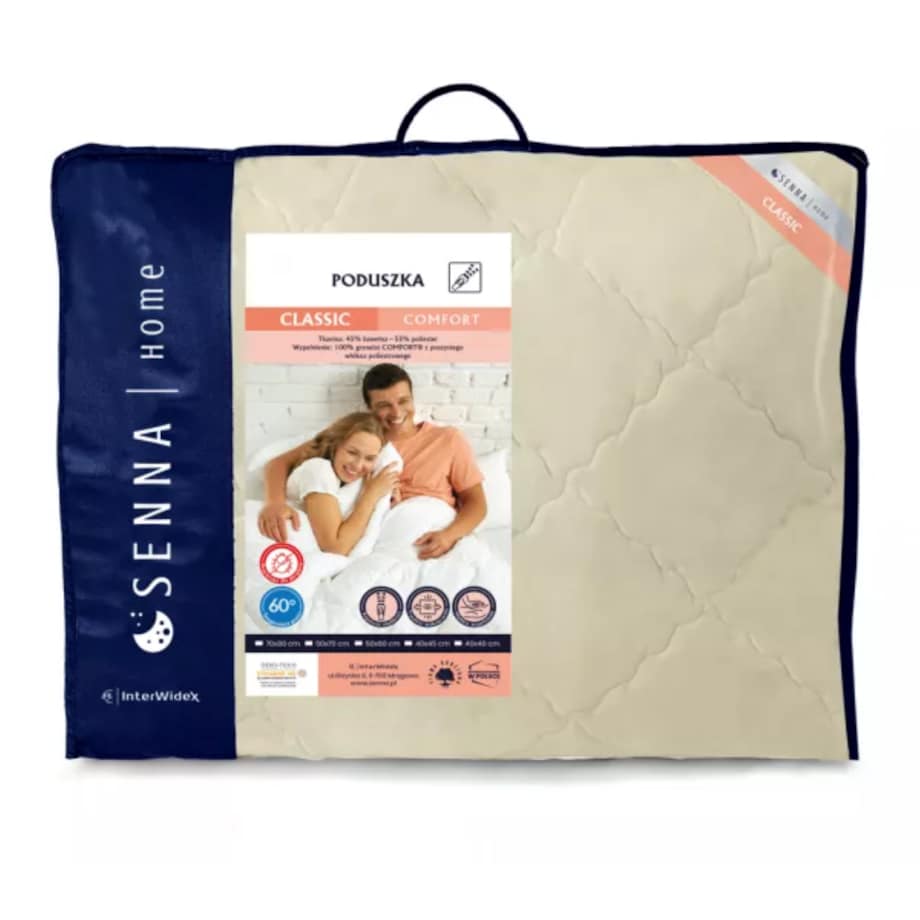 Poduszka regulowana 70x80 CLASSIC COMFORT kremowa