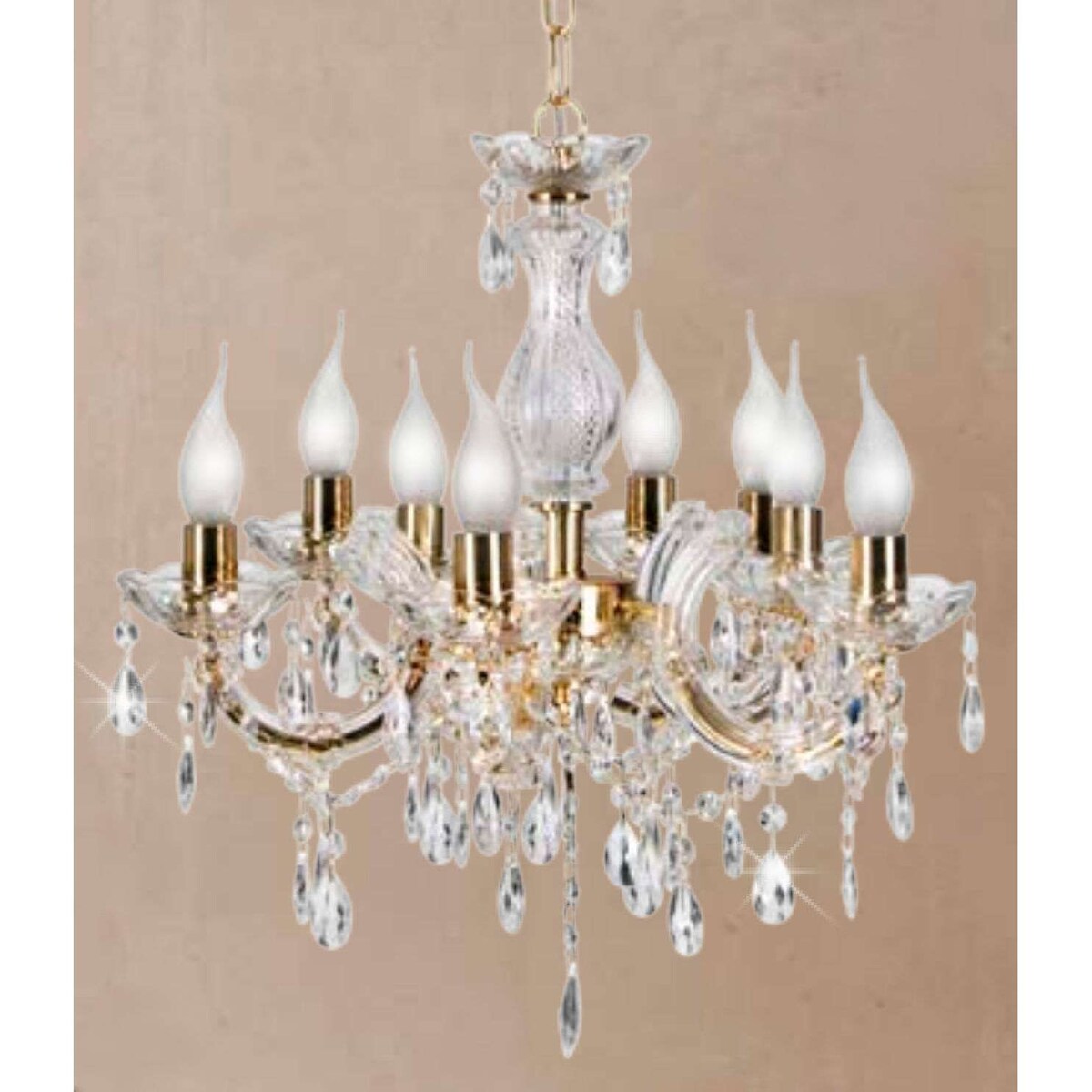 LAMPA wisząca maria teresa 38-94653 Candellux klasyczna OPRAWA świecznikowa pałacowy ZWIS żyrandol złoty