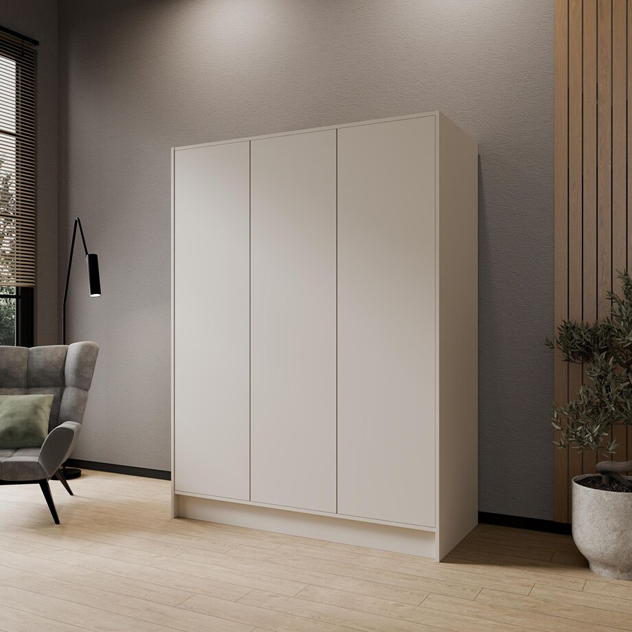 Szafa gładka 150 ALA bez lustra i bez uchwytów, kaszmirowa