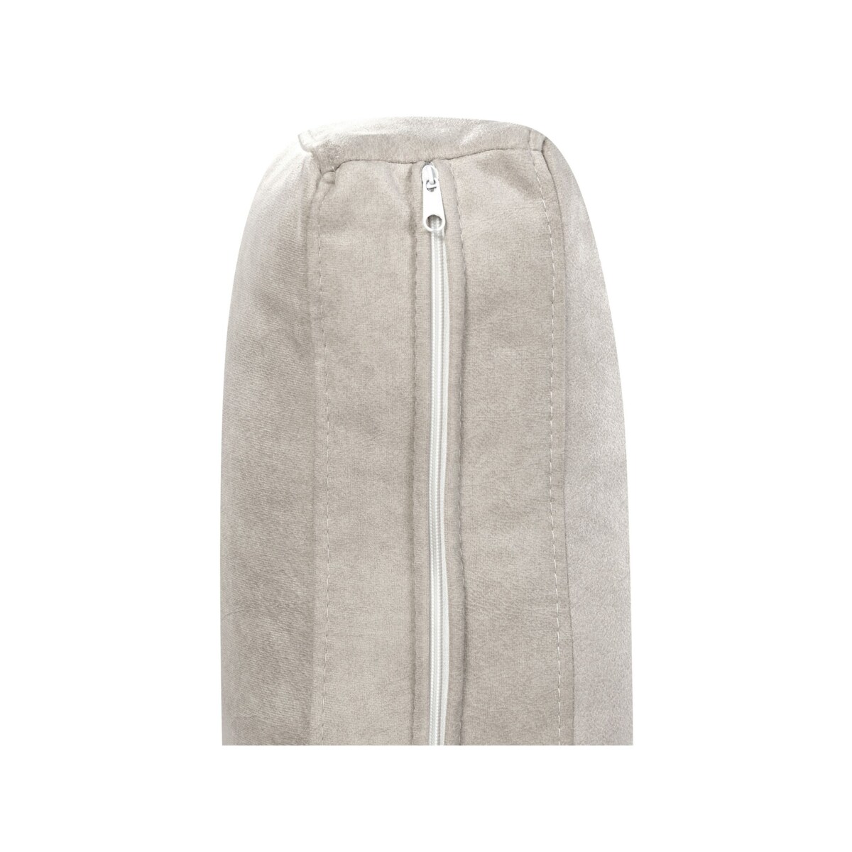 Narożnik welurowy lewostronny jasnoszary FLAM