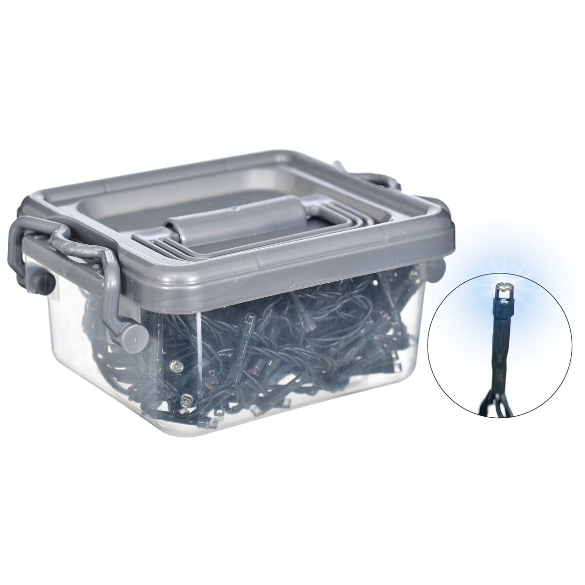 Girlanda 200Led Dodatkowe Gniazdo, Timer, Zimny Biały, Sieciowa, Zew.