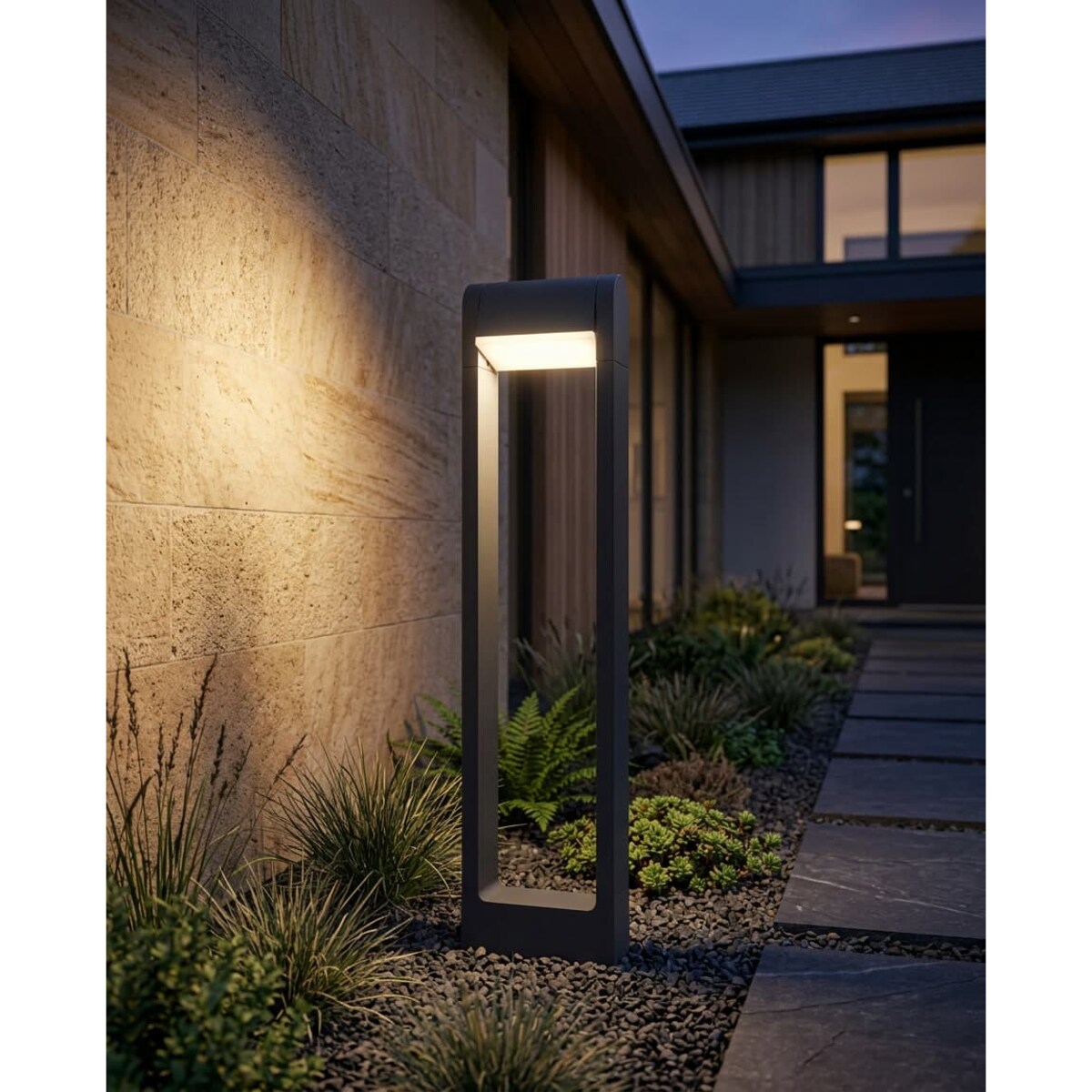 Lampa ogrodowa stojąca K-8258 z serii NOVARA GREY