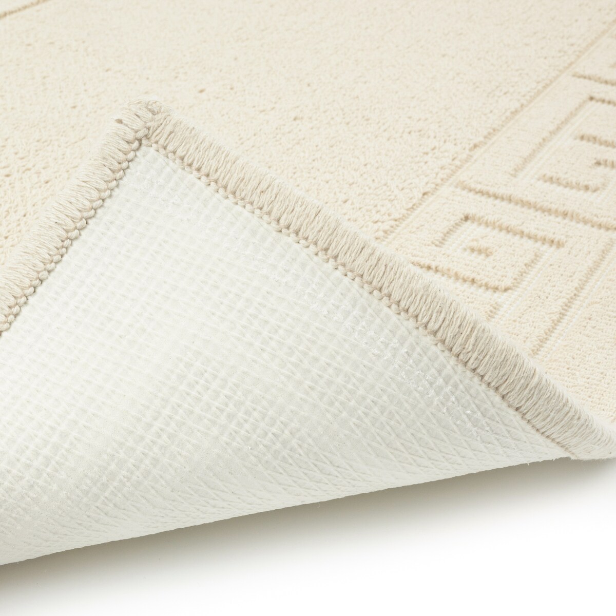 Dywanik łazienkowy Lino 50x80 cm bawełniany grecki beżowy