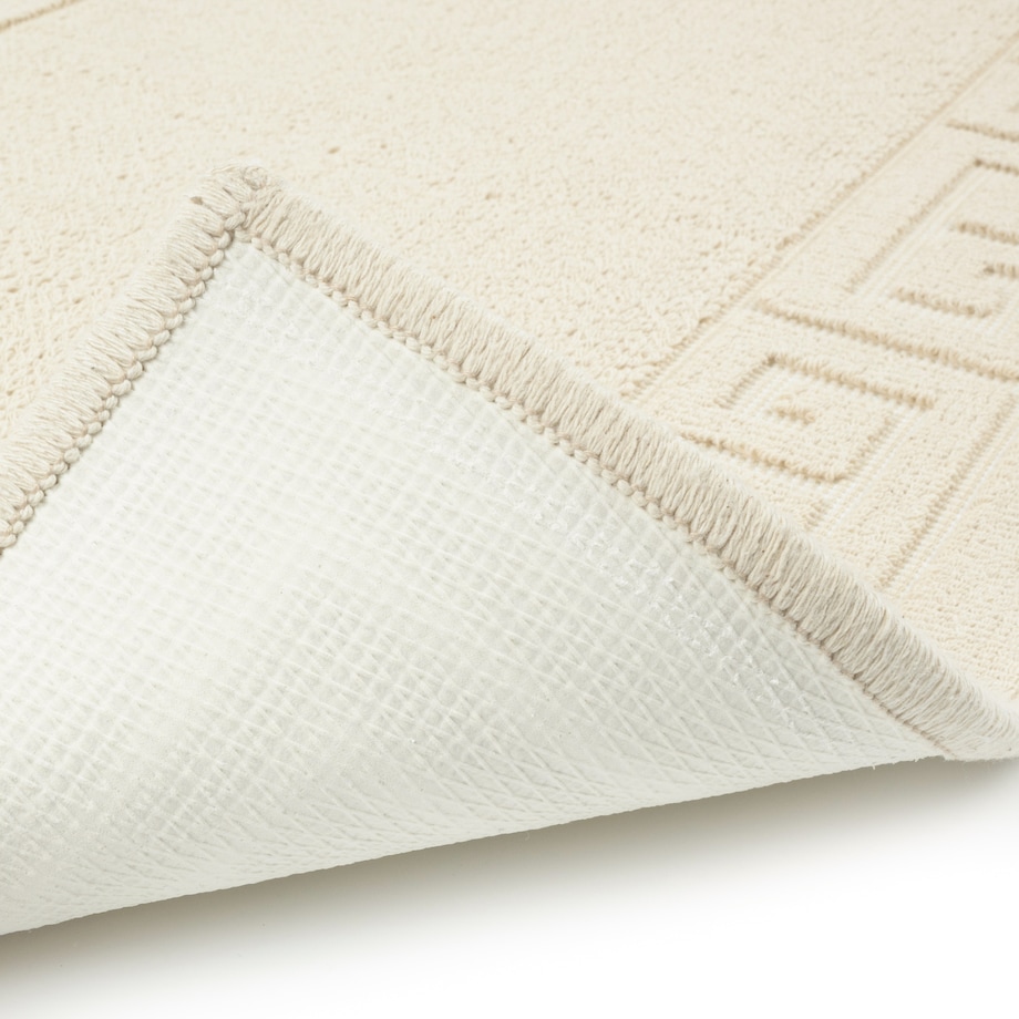 Dywanik łazienkowy Lino 50x80 cm bawełniany grecki beżowy