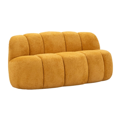 Sofa Ball, kolor musztardowy, poliester i sklejka, 145 x 80 x 69 cm, do salonu, Mauro Ferretti