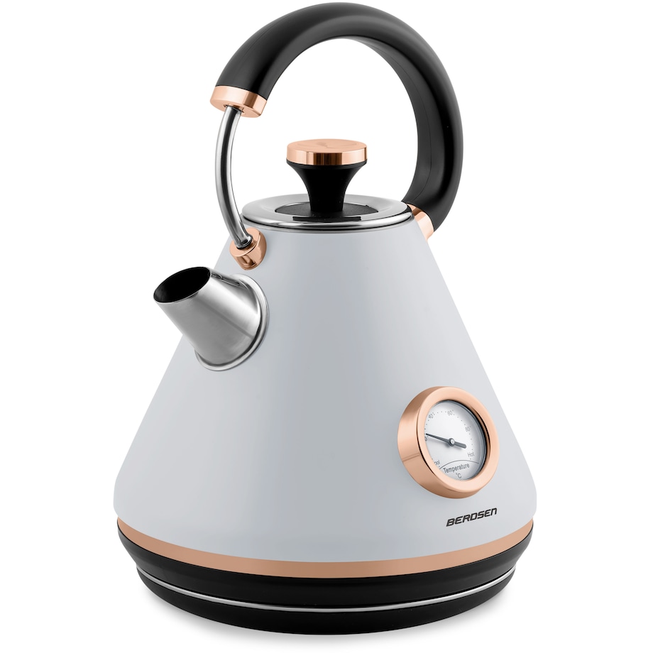 Czajnik elektryczny z termometrem 1,7L Berdsen szary