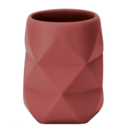 Kleine Wolke Crackle Kubek łazienkowy czerwony mat kompozyt poliżywica