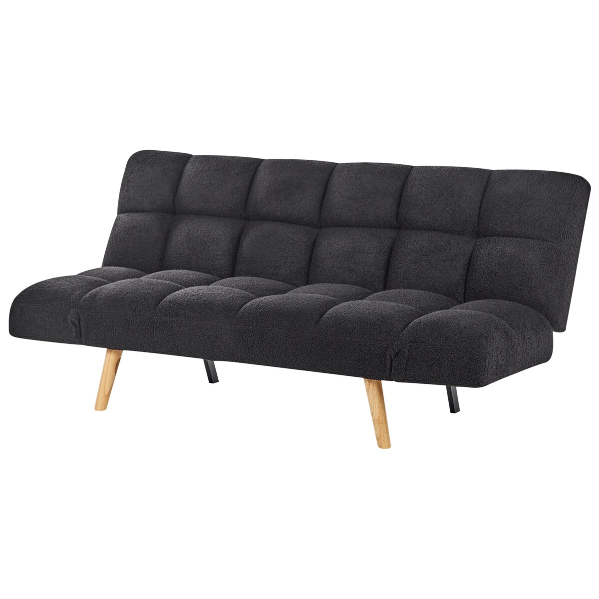 Sofa rozkładana INGARO Czarny Boucle