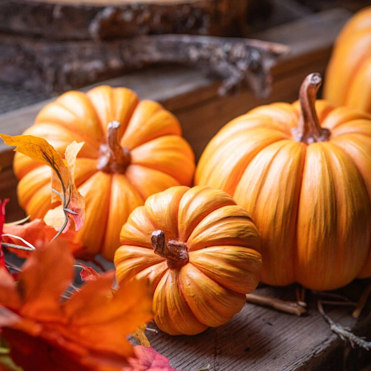 FIGURKA DYNIA 3 szt POMARAŃCZOWA NA HALLOWEEN JESIEŃ BALKON OGRODOWA 26cm