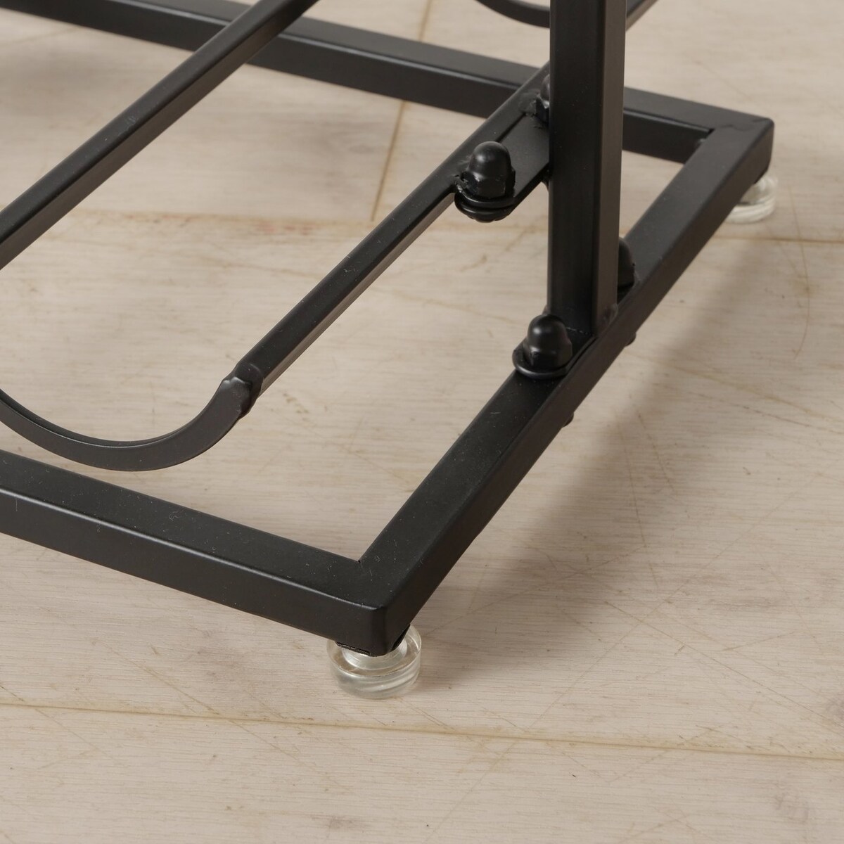 Stojak na wino metalowy w kształcie butelki BOTELLA, wys. 91 cm