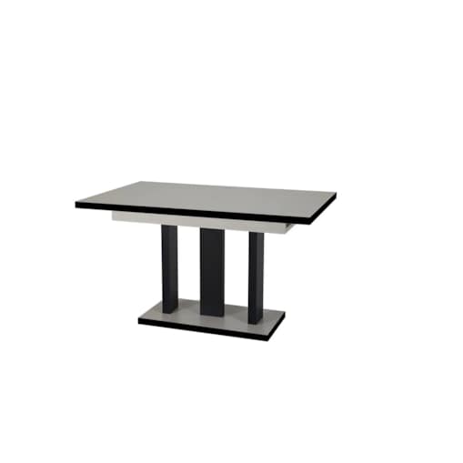 Stół rozkładany APPIA BLACK 130(210)x80 kaszmirowy