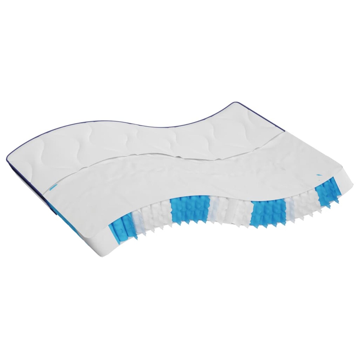 vidaXL Materac kieszeniowy, średnia twardość, 200x200 cm