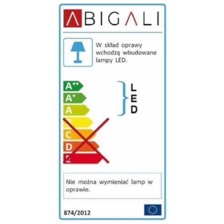 LAMPA ścienna ORIGAMI PAWN-G Abigali metalowa OPRAWA kinkiet LED 3W 3000K paw złoty