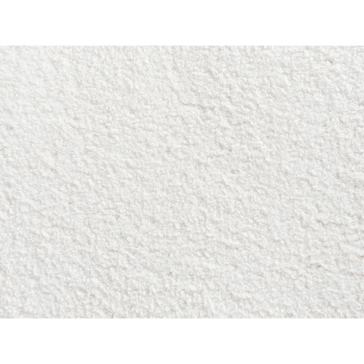 Puf RIDDLE Złamana biel Sztuczne futro 38 cm 57 cm