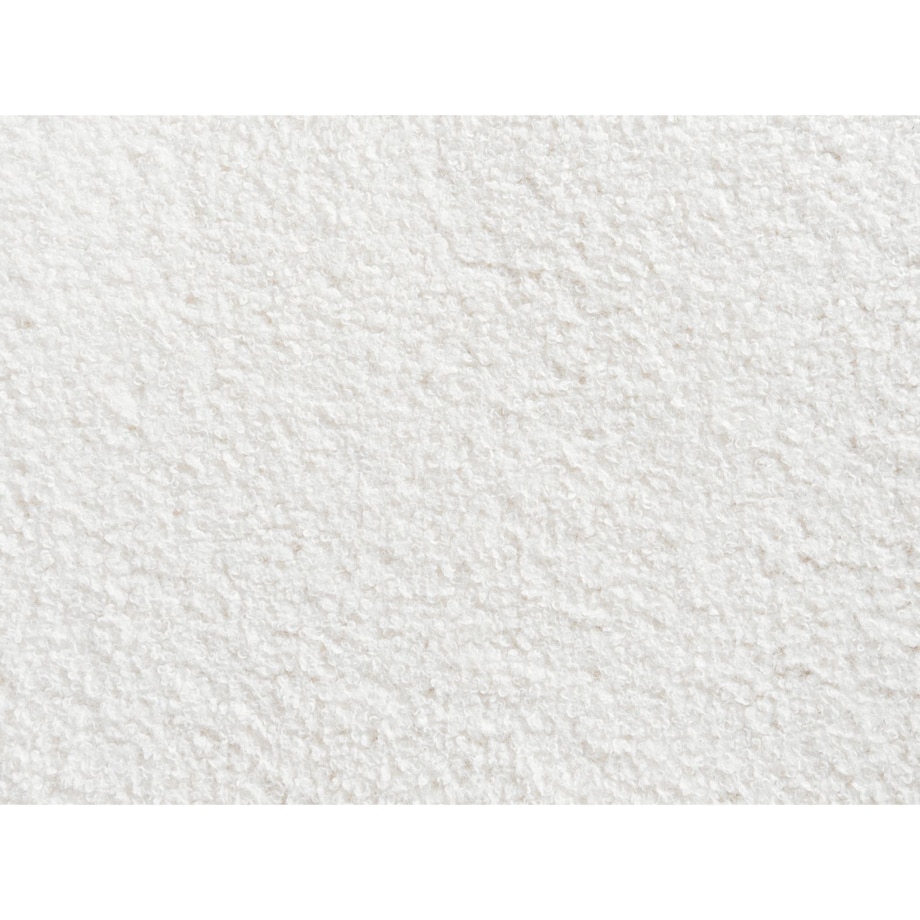 Puf RIDDLE Złamana biel Sztuczne futro 38 cm 57 cm