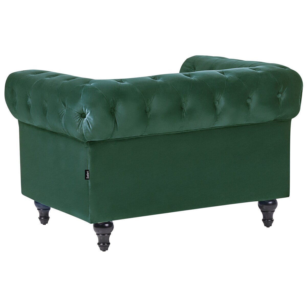 Komplet wypoczynkowy dla 4 osób CHESTERFIELD Welur Szmaragdowy