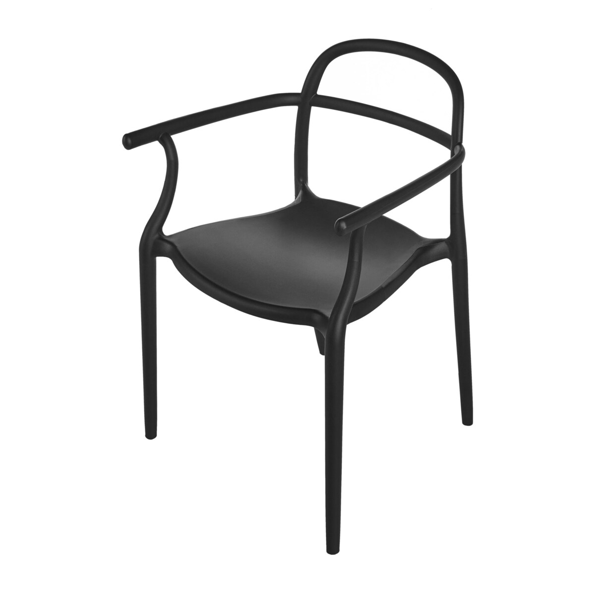 Zestaw 2 krzeseł ogrodowych VIDOR Czarny